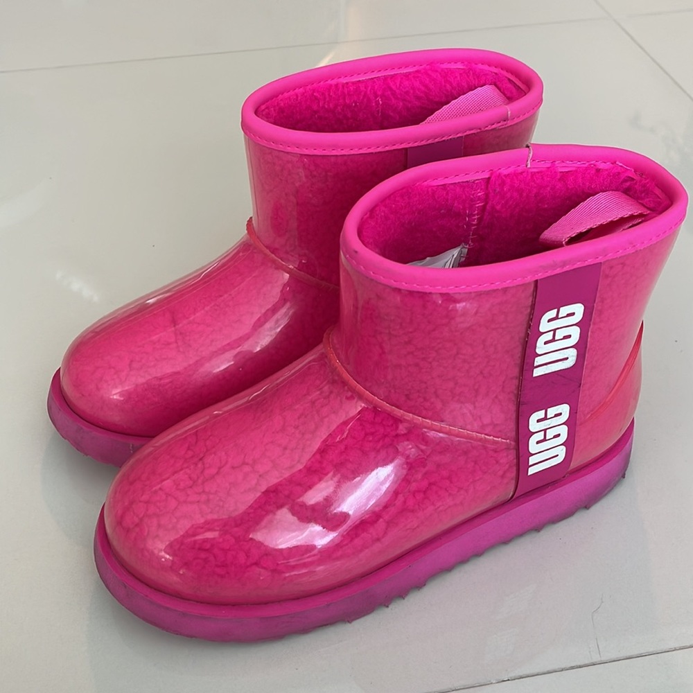 UGG Kids CLASSIC CLEAR MINI II ROCK ROSE COLOR - Picture 4 of 8